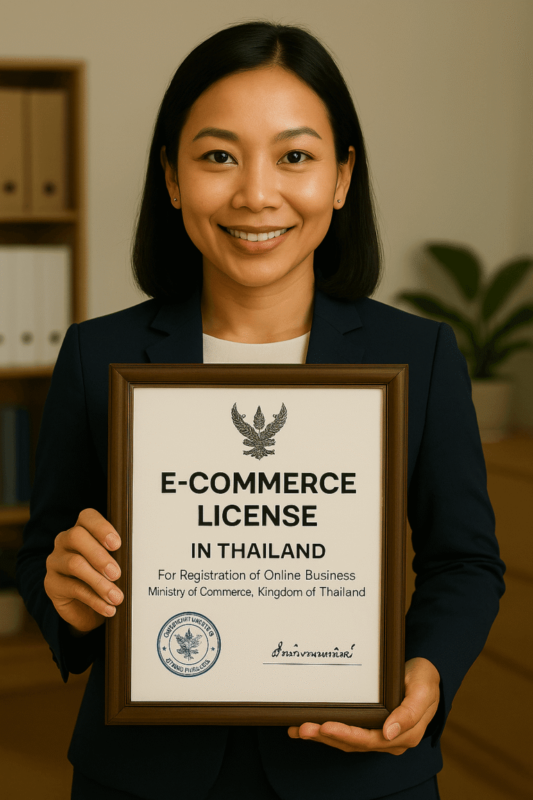 E-commerce license Thailand – legal setup, DBD notification, and website compliance with SiamConsult