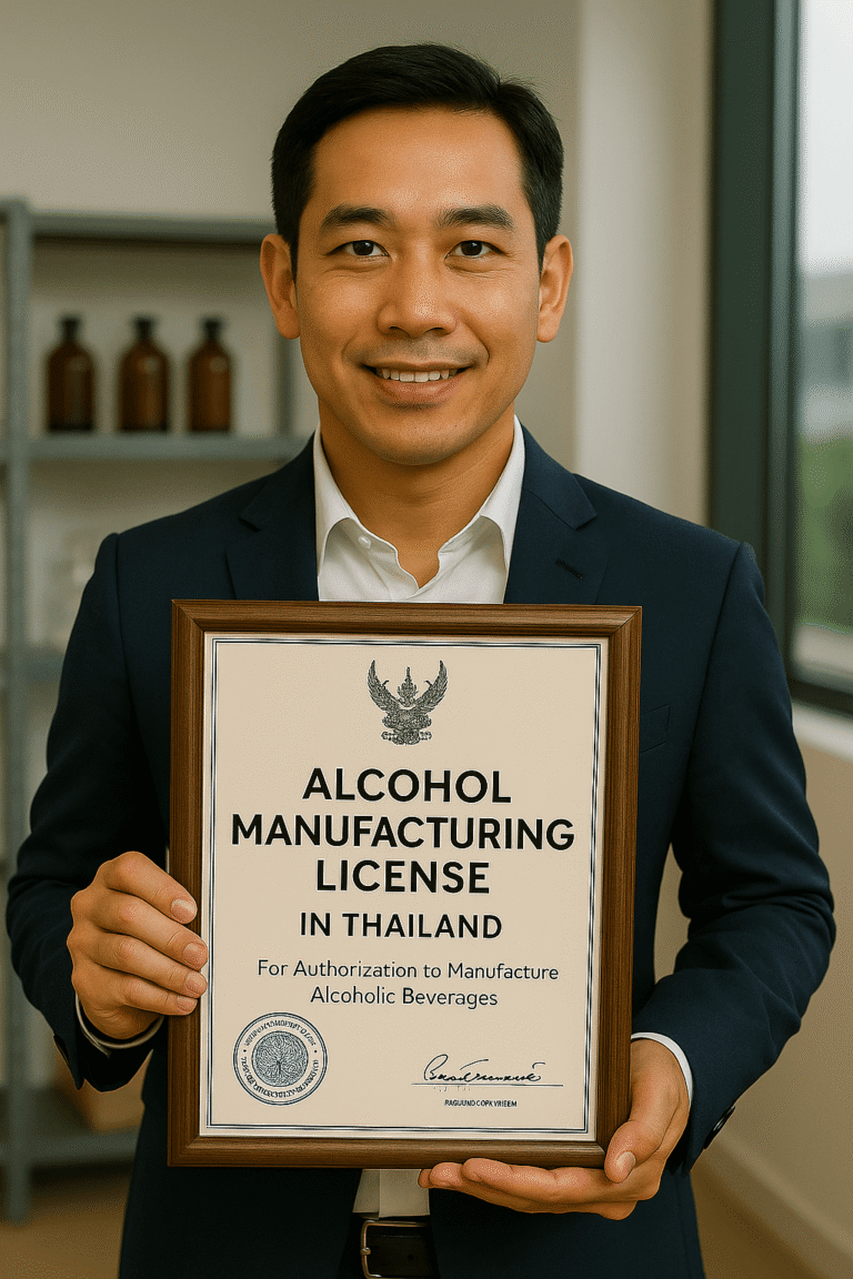 alcohol manufacturing license Thailand