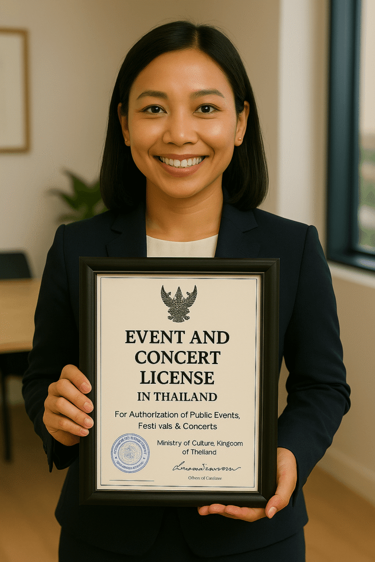 Event and concert license with SiamConsult