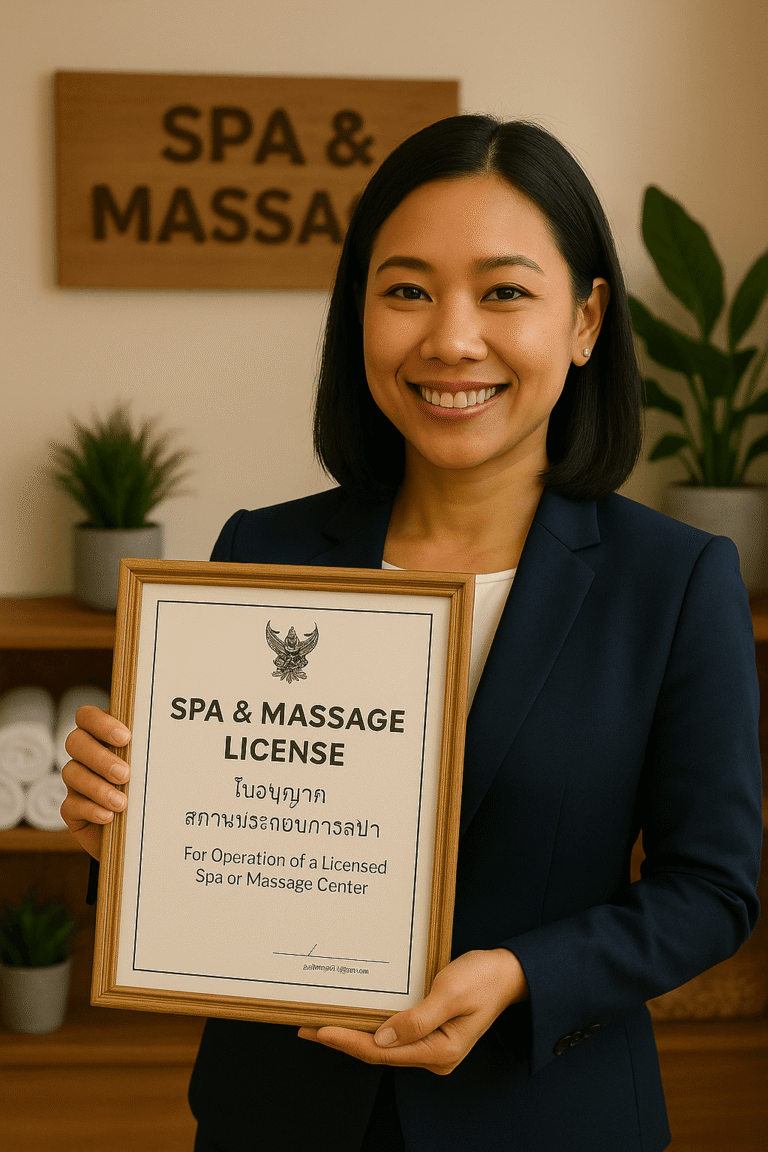 Spa & Masssage License withj SiamConsult