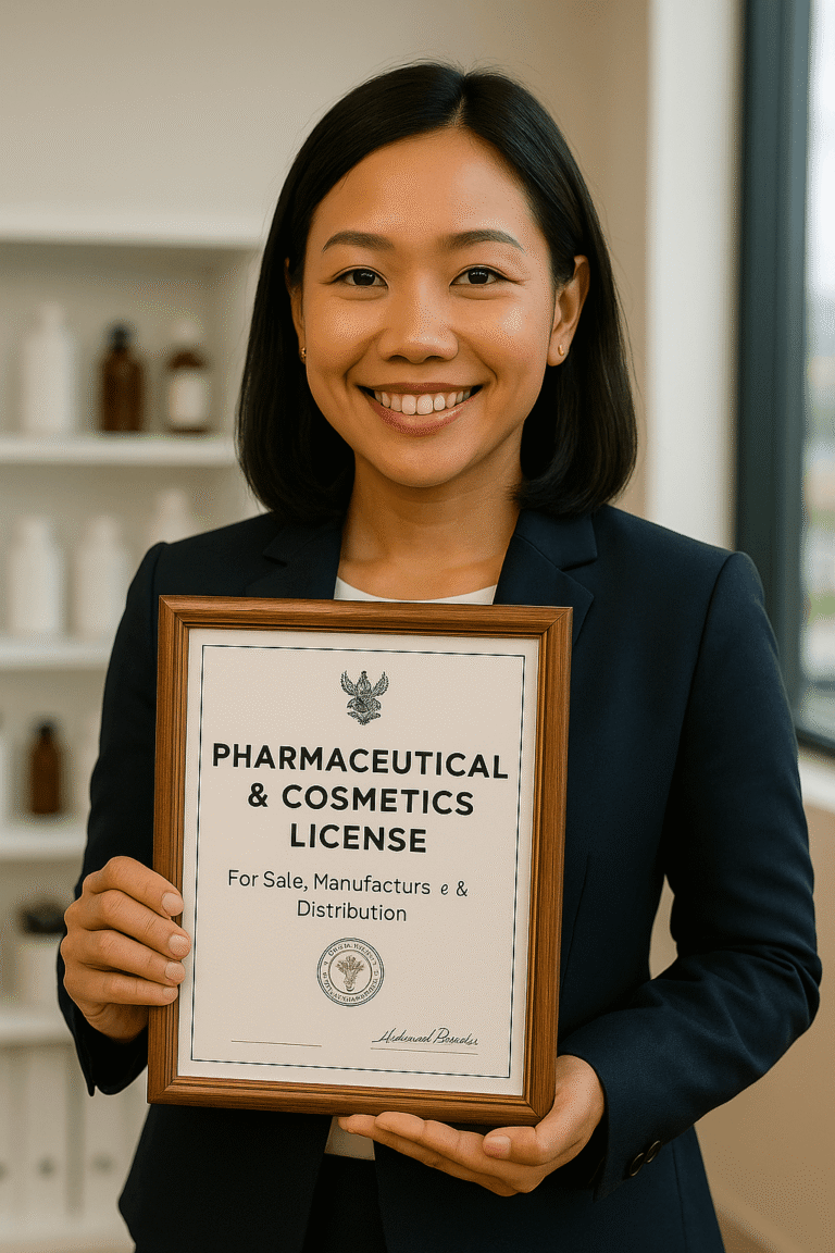 Pharmaceutical & Cosmetics License Thailand – FDA application, product registration, and compliance with SiamConsult with SiamConsult