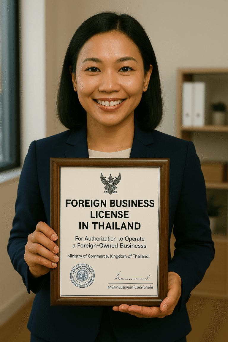 Foreign business license Thailand – DBD application, FBA compliance, and legal support with SiamConsult