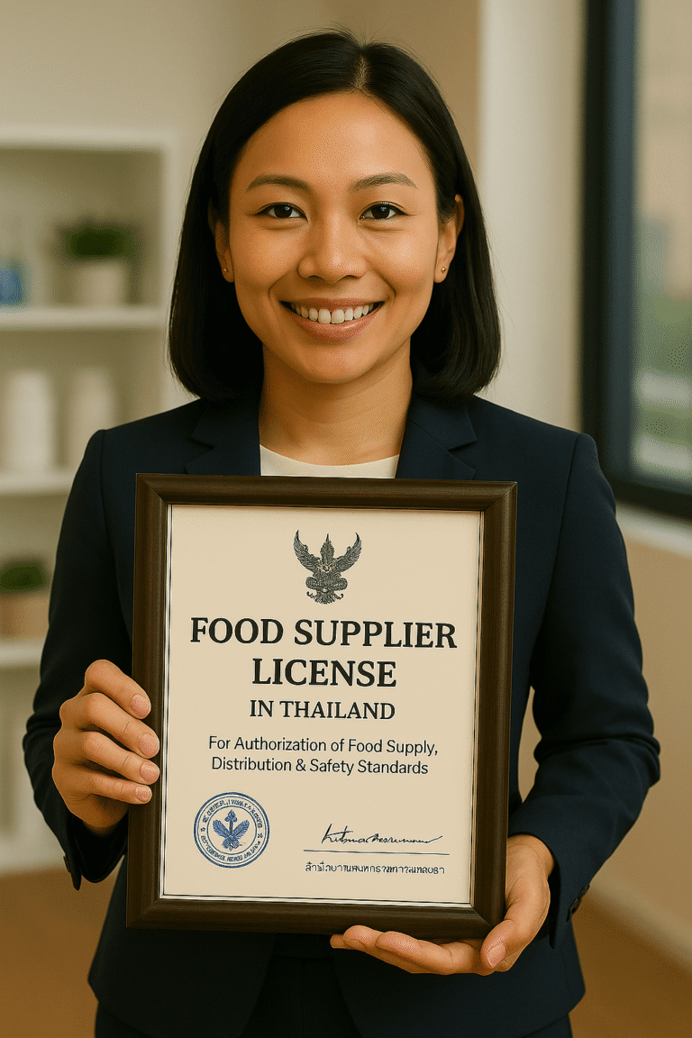 Food supplier license Thailand – FDA application, warehouse inspection, and compliance support with SiamConsult