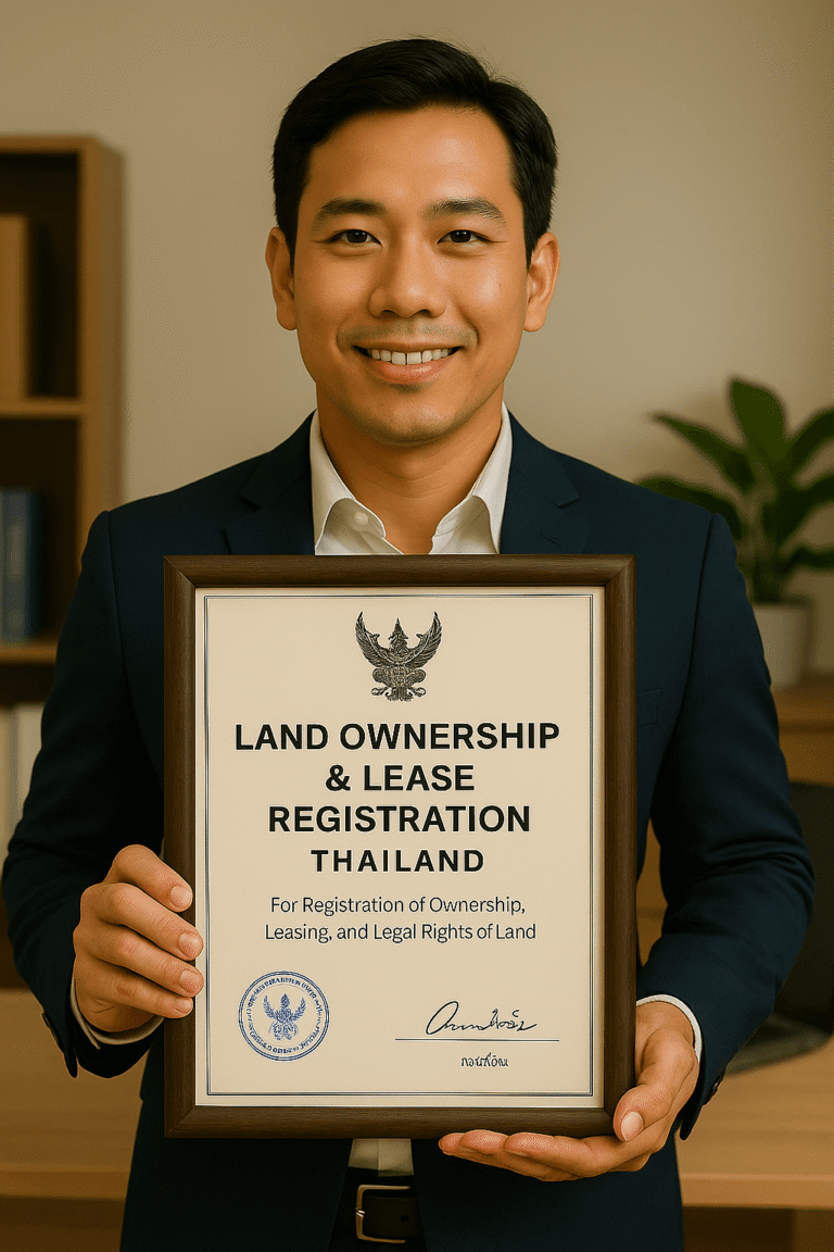 Land ownership and lease registration Thailand – legal support, Land Department process, and safe real estate transactions with SiamConsult